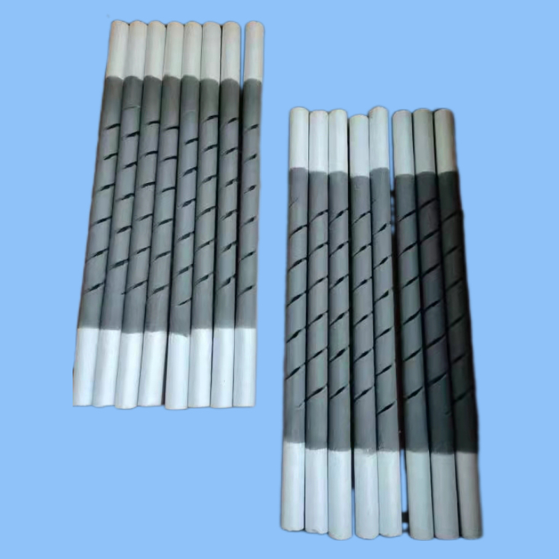 Threaded silicon carbide rod